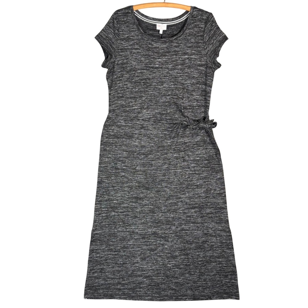 Talbots x O Oprah Magazine Collection Gray Space Dye Side Tie Midi Dress Size‎ X